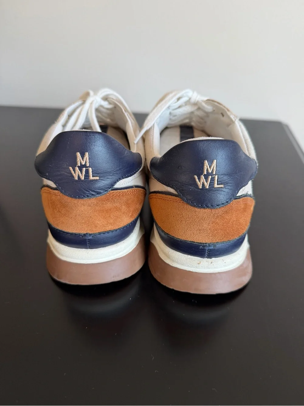 Madewell Casual Suede Lace-Up Sneakers in Beige